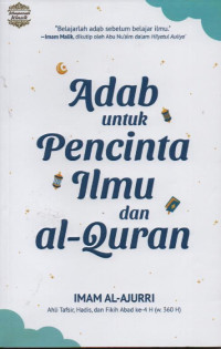 Image of Adab untuk pecinta ilmu dan Al-Qur'an